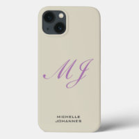 Namn Monogram vanlig, modern, minimalistisk