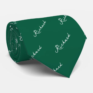 Namn Mönster Black and White Neck Tie Slips