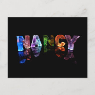 Namn Nancy i 3D Ljus (fotografi) Vykort
