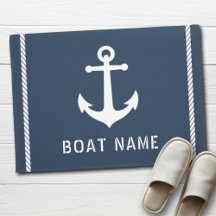 Namn Nautical Vintage Anchor Rope Rand
