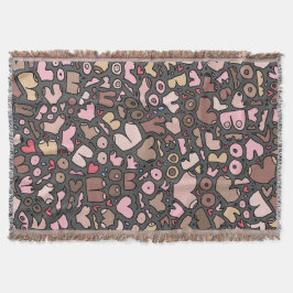 Namn neutralt mönster filt