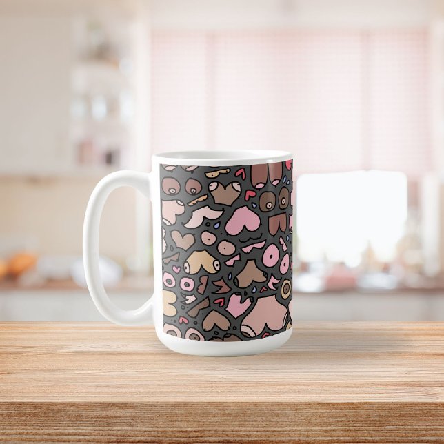 Namn neutralt mönster kaffemugg (Skapare uppladdad)