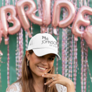 Namn Newlyged Bride Monogram Keps