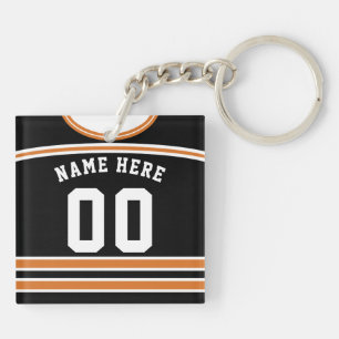Namn & Number Hockey Jersey Nyckelring, Lacrosse