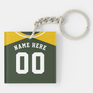 Namn & Number Jersey Nyckelring, Baseball Softball