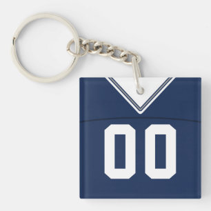 Namn & Number Jersey Nyckelring, Football LAX