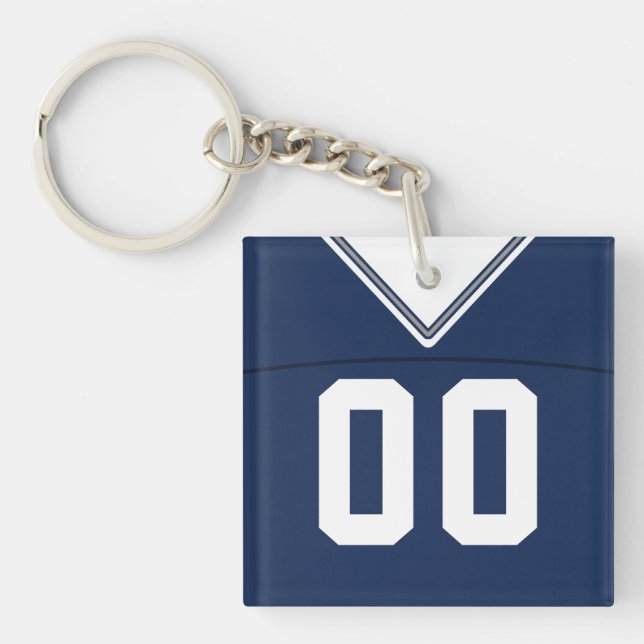 Namn & Number Jersey Nyckelring, Football LAX (Framsidan)