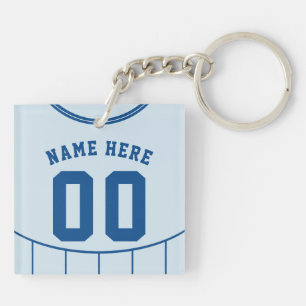 Namn & Number Jersey Nyckelring, Fotboll