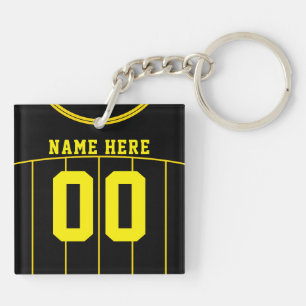 Namn & Number Jersey Nyckelring, Fotboll