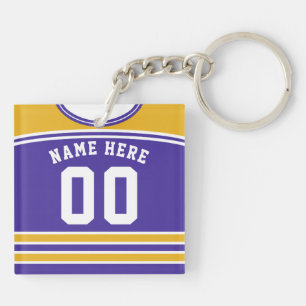 Namn & Number Jersey Nyckelring, Hockey Lacrosse