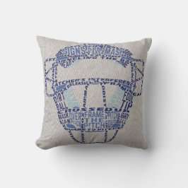 Namn & Number Jersey Stil Baseball Catcher Pillow Kudde