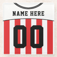 Namn & Number Jersey Underlägg, fotboll för fotbol