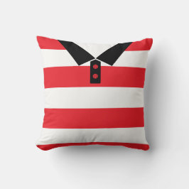 Namn & Number Red Rand Rugby Soccer Pillow Kudde