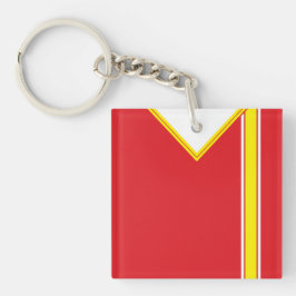 Namn & Number Soccer Jersey Nyckelring, Football