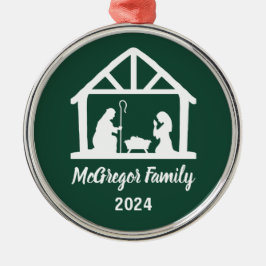 Namn och år för julmäklare julgransprydnad metall