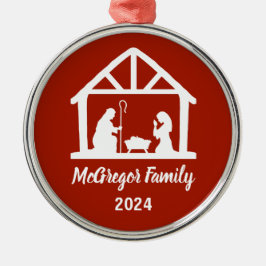 Namn och år för julmäklare julgransprydnad metall