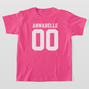 Namn och Jersey Number Front T-Shirt