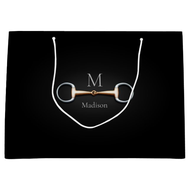 Namn och Monogram för Eggrumfilt Bit Horse & Monog (Framsidan)