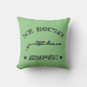 Namn och Number Ice Hockey Sniper Kudde