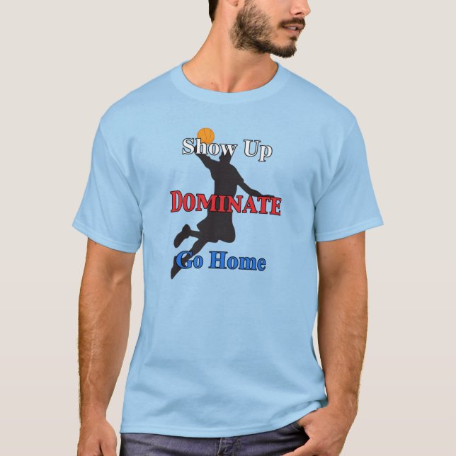 Namn och nummer på bakre seriösa basketbollspelare t shirt (Framsida)