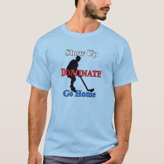 Namn och nummer på bakre seriösa hockeyspelare t shirt