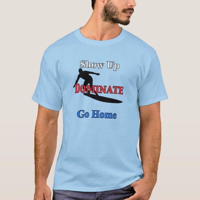 Namn och nummer på bakre seriösa surfare t shirt (Framsida)