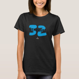 Namn och Nummer Ronny Henriquez Miami Baseball MLB T Shirt