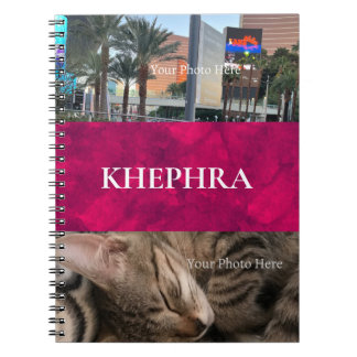 Namn och Photo Collage Notebook Anteckningsbok