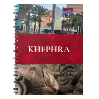 Namn och Photo Collage Notebook Anteckningsbok