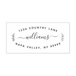 Namn och Returadress Frimärke Självfärgande Stämpel