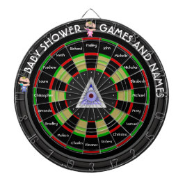 Namn och spel för babyskor för Personlig Darttavla