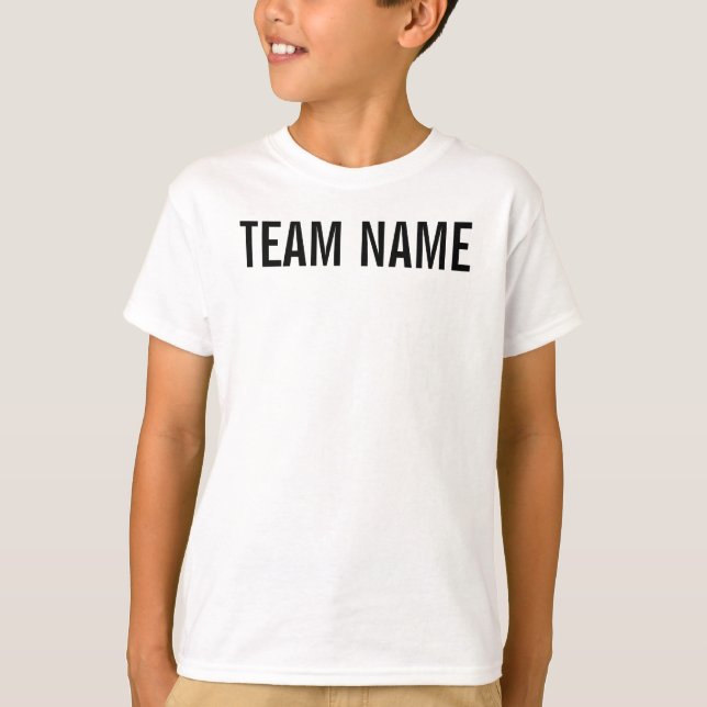 Namn och T-shirts. Tröja (Framsida)