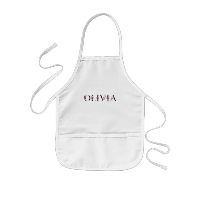 Namn Olivia Barnförkläde (Framsidan)