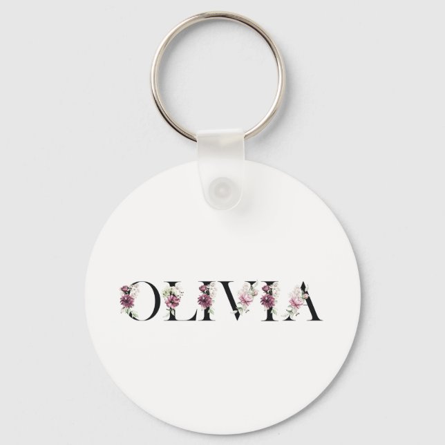 Namn Olivia Nyckelring (Framsida)