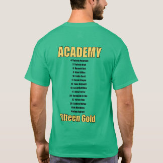 namn på baksida t-shirt