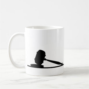 Namn på Black & White Gavel Attorney Kaffemugg