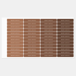 Namn på Brown Adhesive Klistermärke