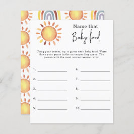 Namn på den här barnmaten - baby shower spel