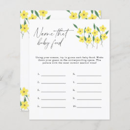 Namn på det här barnmaten bröllopslek - Vilda blom