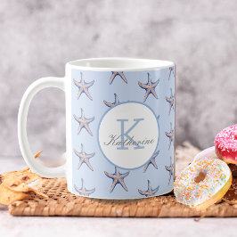 Namn på eget namn för Mönster Beach Kaffemugg