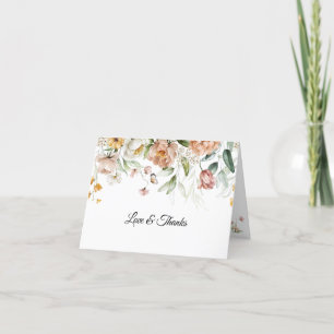 Namn på Elegant Fine Art Blommigt Drop Tack Kort