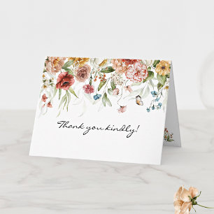 Namn på Elegant Fine Art Blommigt Drop Tack Kort
