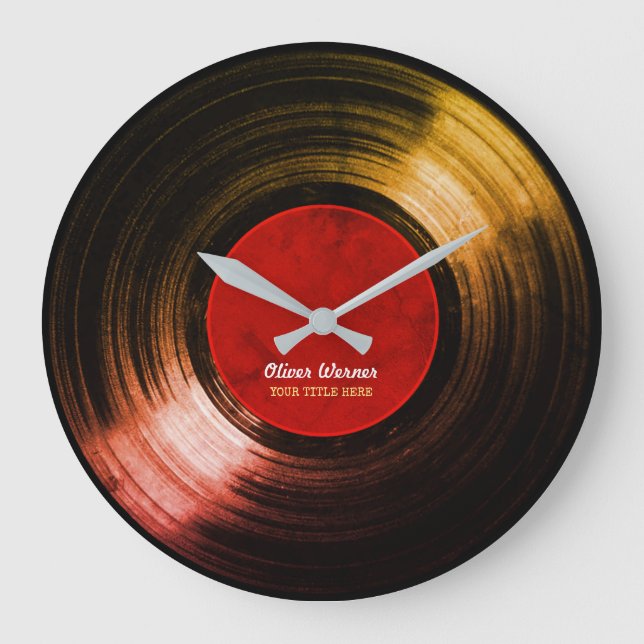 namn på ett vinylrekord stor klocka (Framsida)