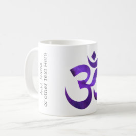 Namn på Lila Space Om Symbol 11oz Coffee Mugg