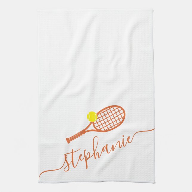 Namn på Tennis Personlig Clay Court Kökshandduk (Vertikal)