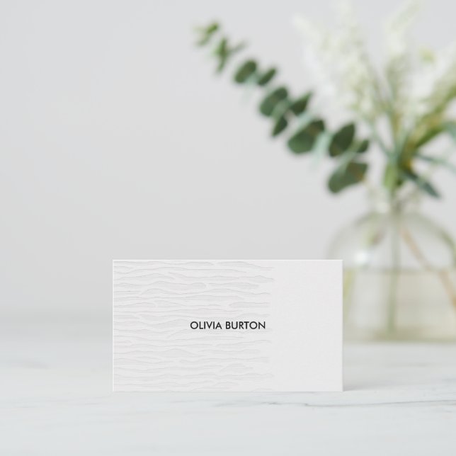 Namn på visitkort minimalistisk stil. (Stående Fram)