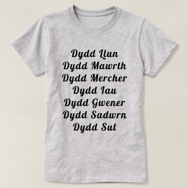 Namn på walesiska t shirt (Design framsida)