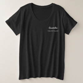 Namn på Womens Comfortable Black T Shirt