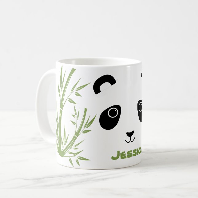 Namn Panda Bear Coffee Mugg (Framsida vänster)