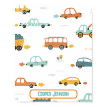 namn-pastellblått och orange i anpassningsbar